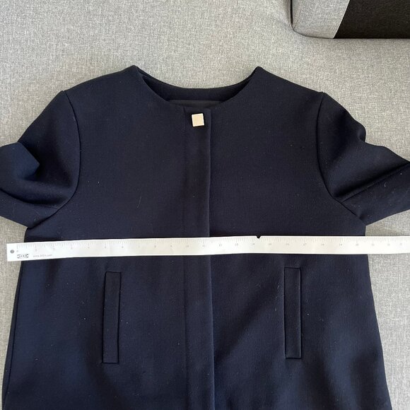 Zara Basic Elegant Navy Cropped Jacket - Picture 8 of 12